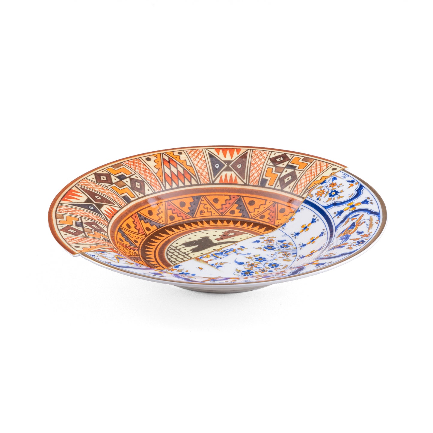 Bowl plate in porcelain