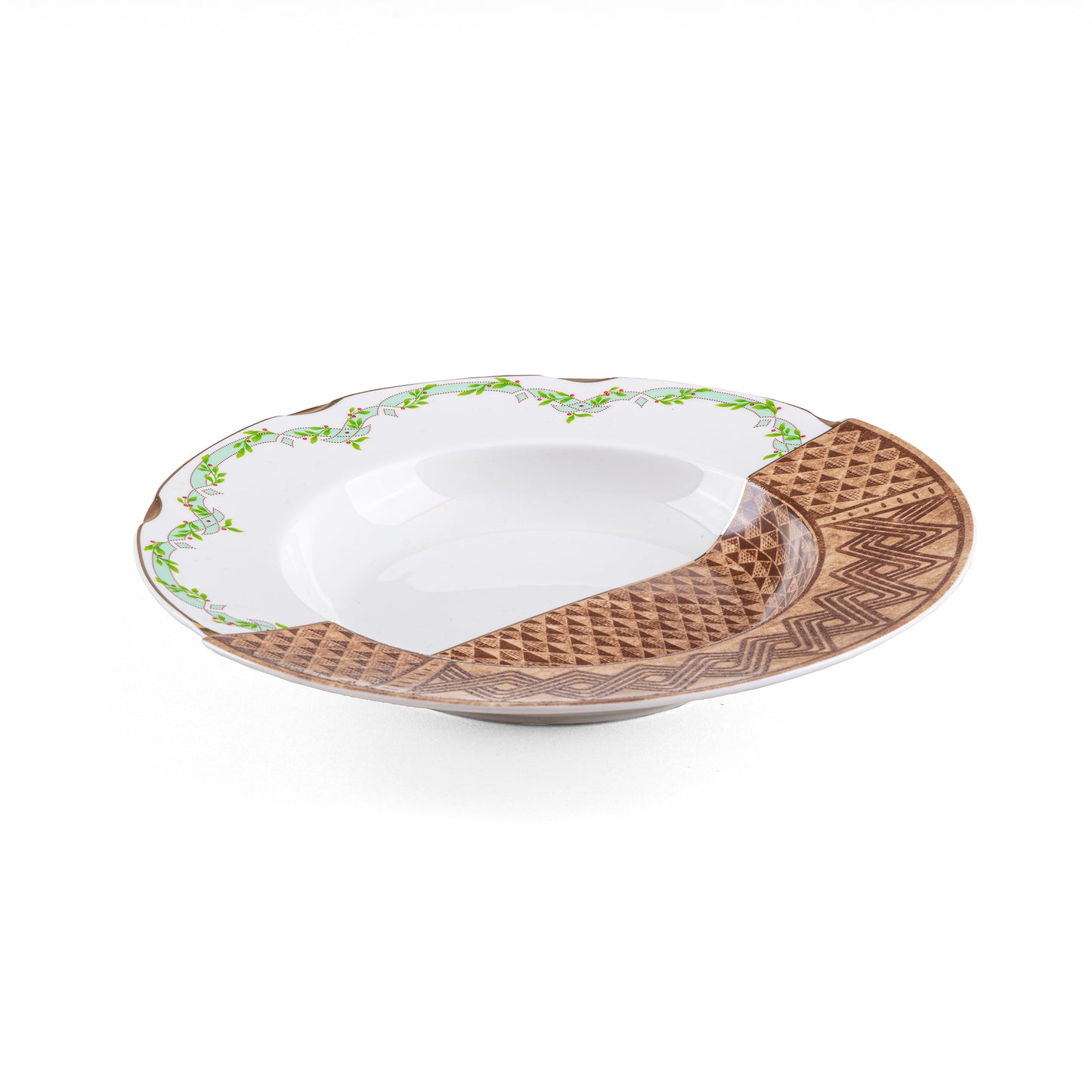 Bowl plate in porcelain
