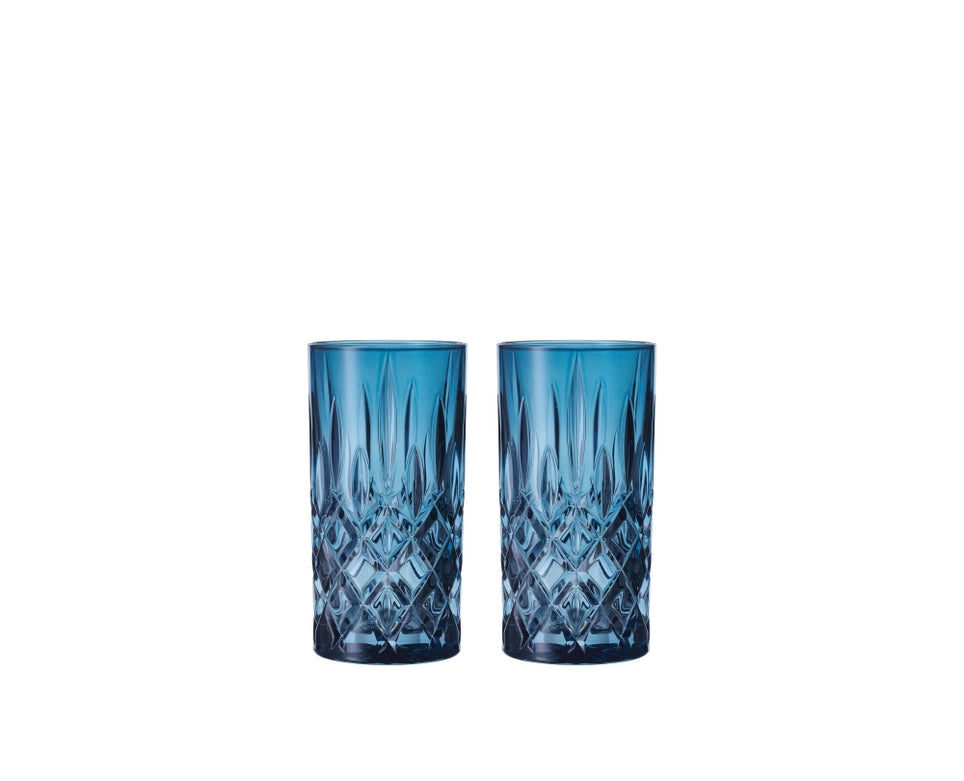 NACHTMANN Noblesse Long Drink Glass - Vintage Blue Set of 2