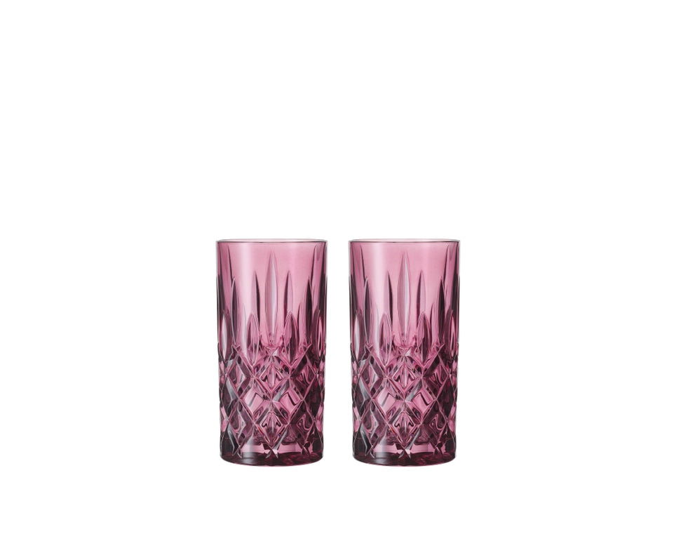 NACHTMANN Noblesse Long Drink Glass - Berry Set of 2