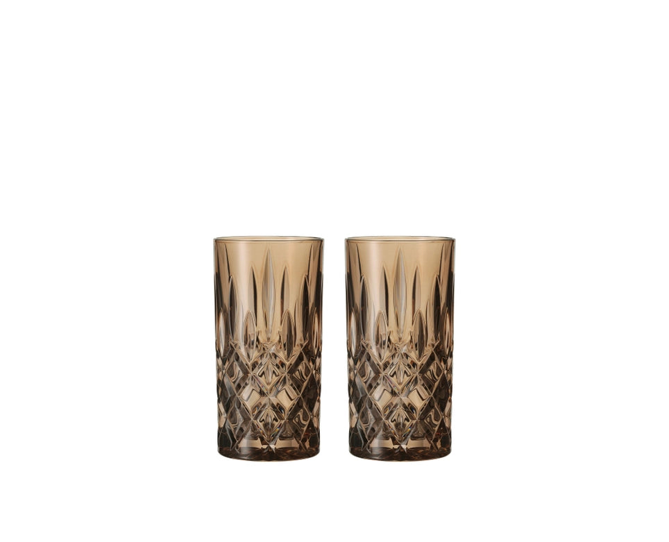 NACHTMANN Noblesse Long Drink Glass - Tobacco Set of 2