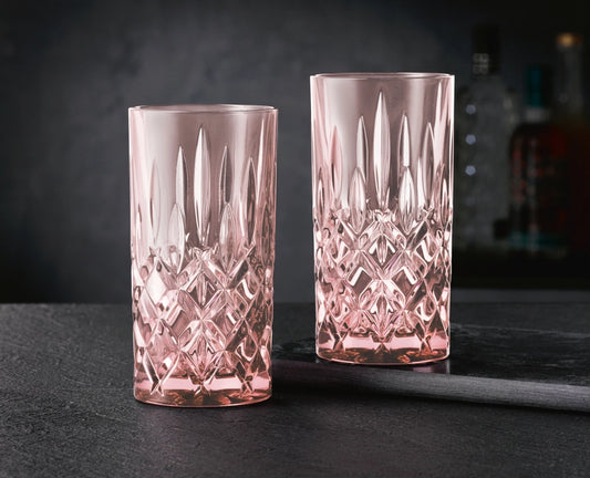 NACHTMANN Noblesse Longdrink Glas - Rosé 2er Set
