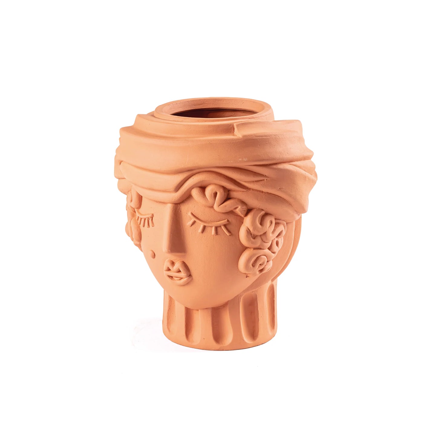 Terracotta Vase Women Blue