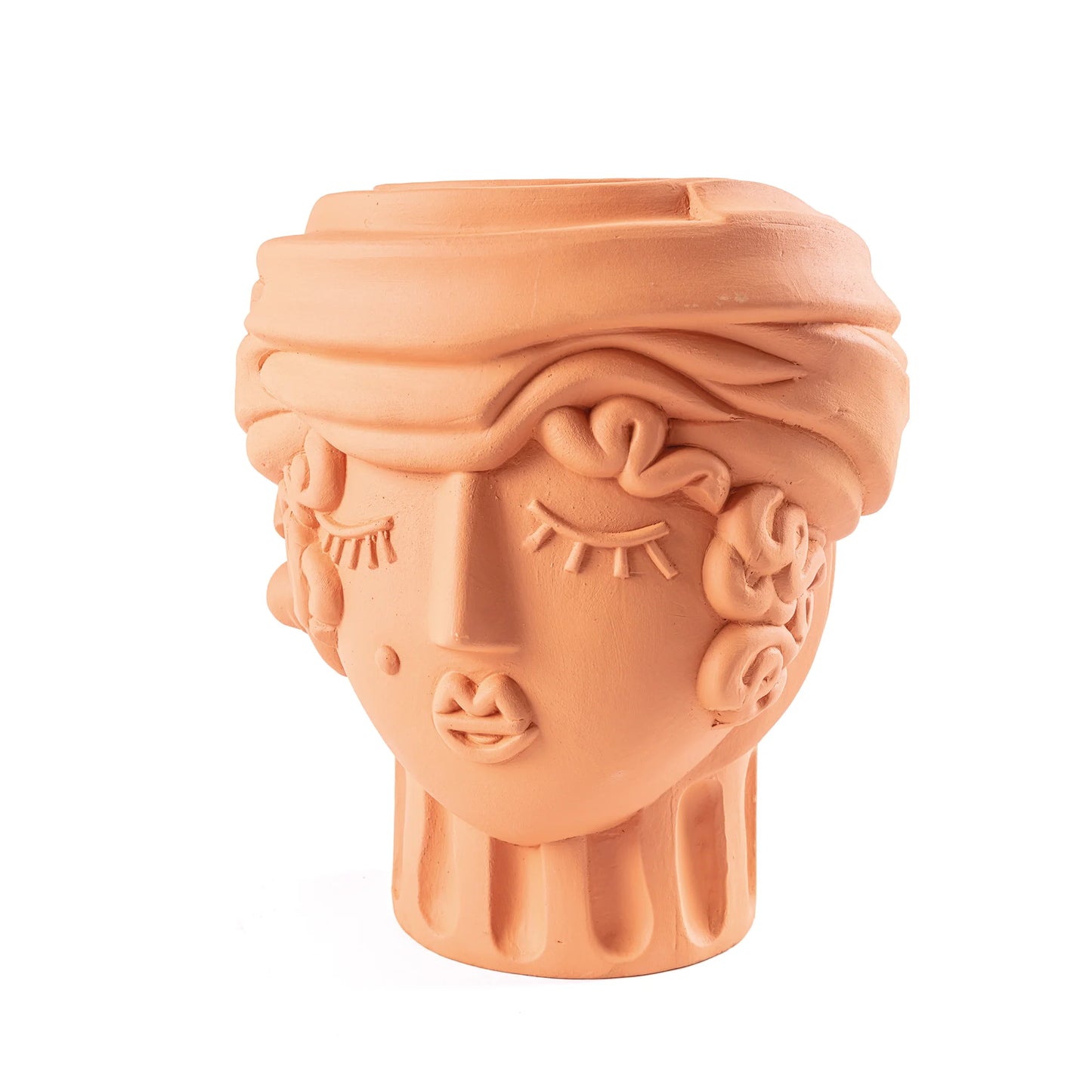 Terracotta Vase Women Blue