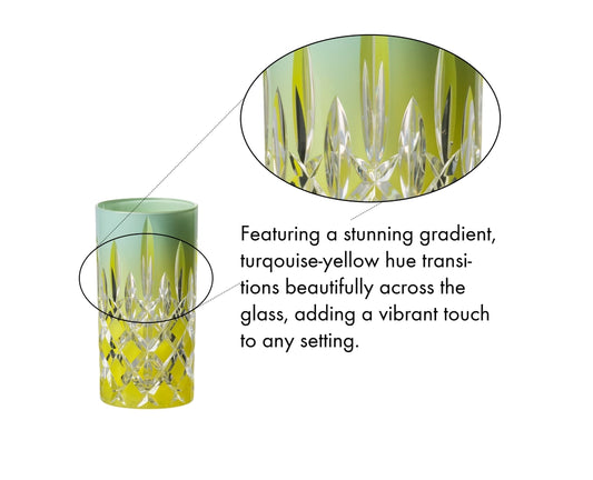 RIEDEL Laudon Highball - Turquoise/Yellow