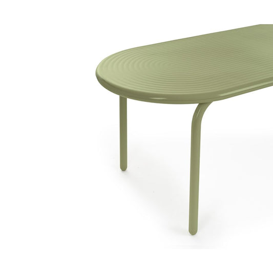GROOVE OBROUND TABLE MOSS