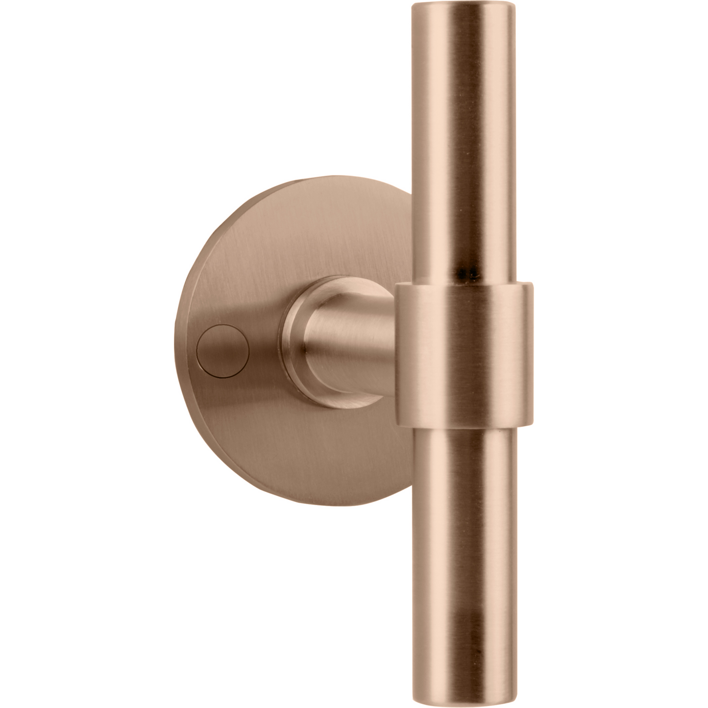 Double spring-loaded door handle on rosette