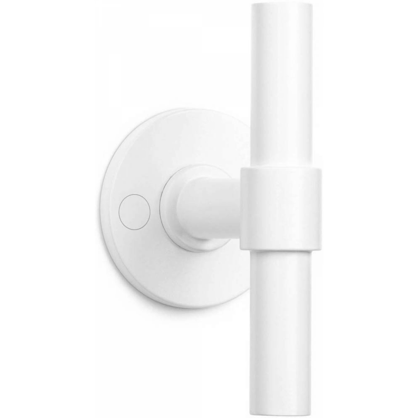 Double spring-loaded door handle on rosette