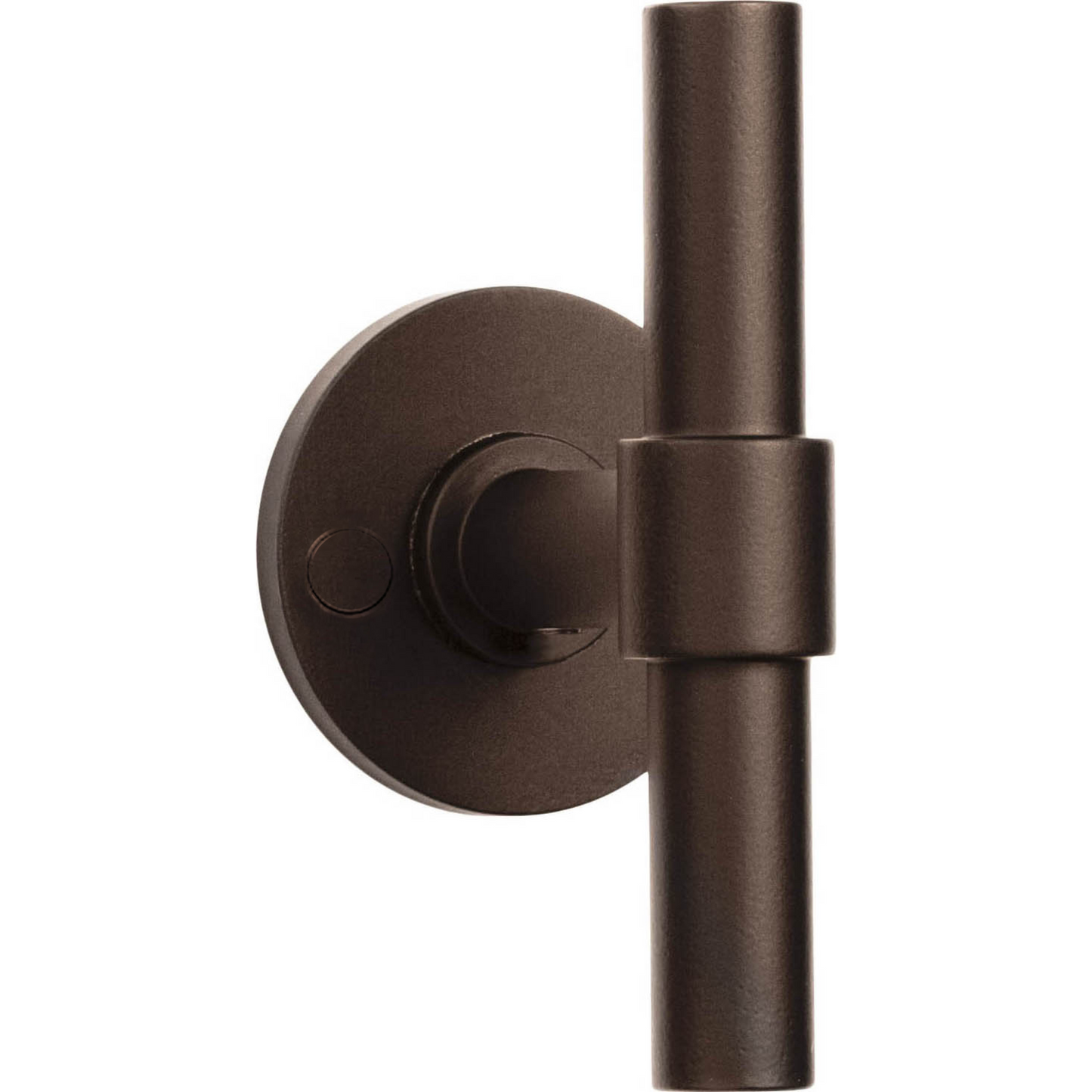 Double spring-loaded door handle on rosette