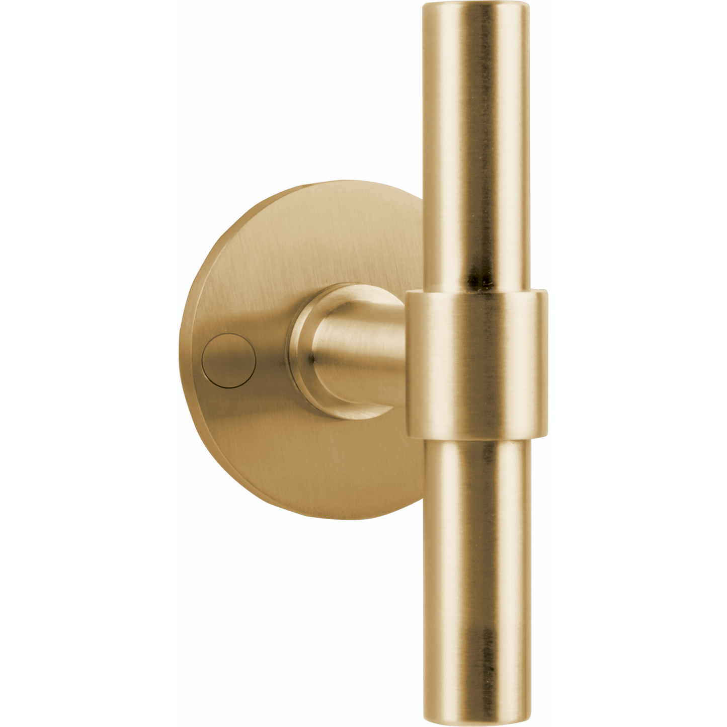 Double spring-loaded door handle on rosette