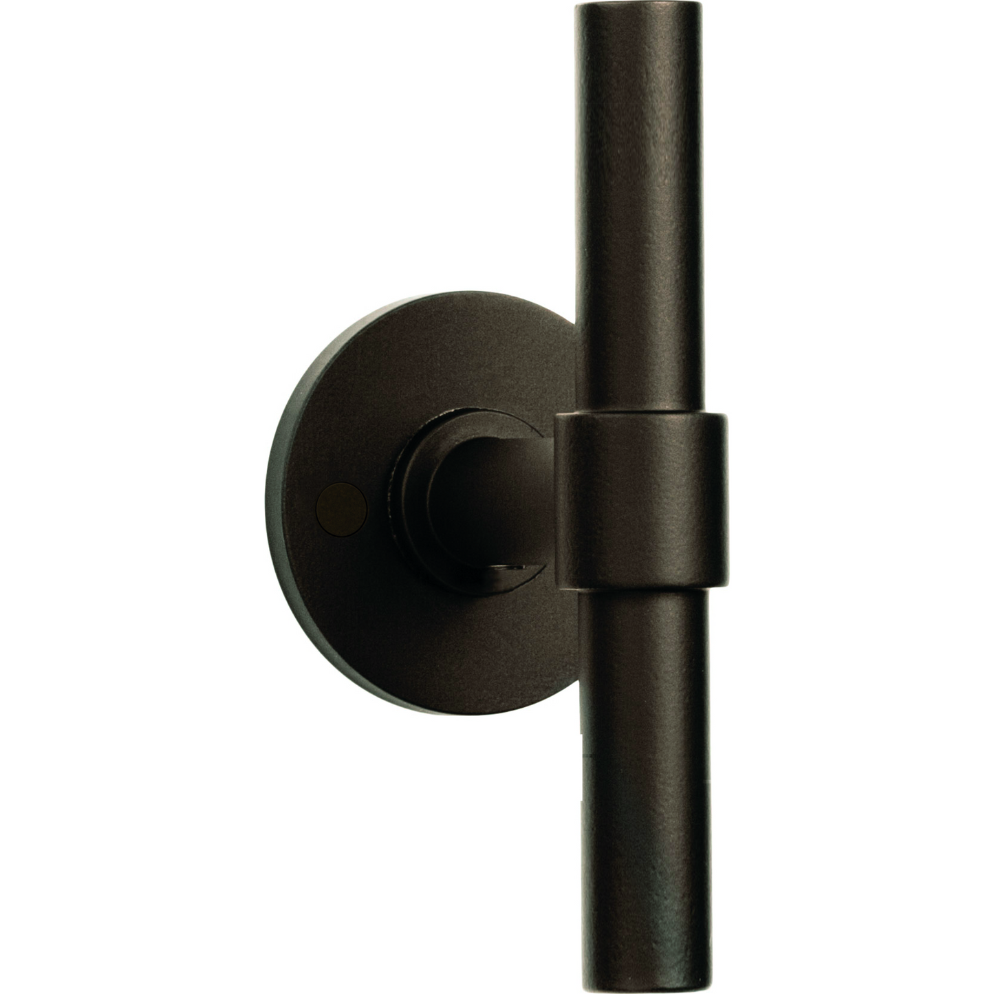 Double spring-loaded door handle on rosette