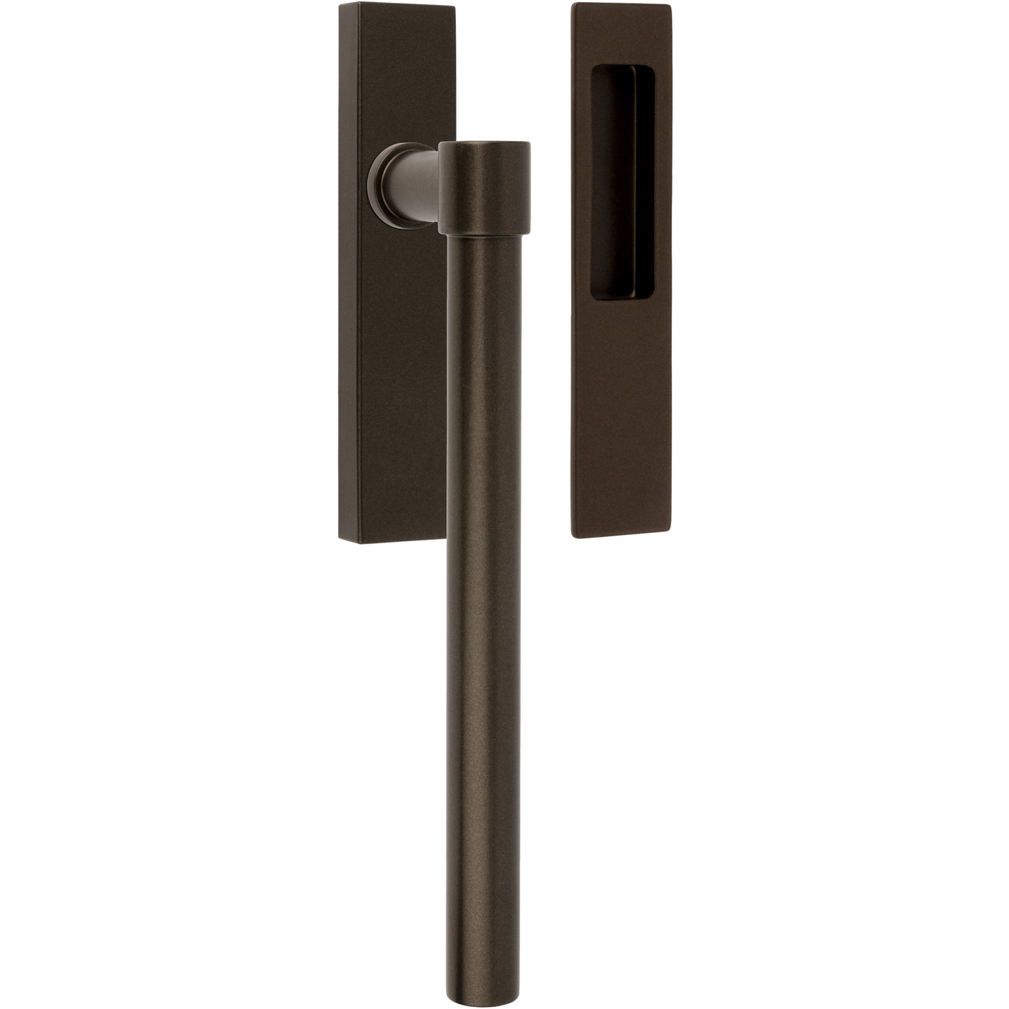 Lift-sliding door handle set with sliding door handle, PZ69 hole