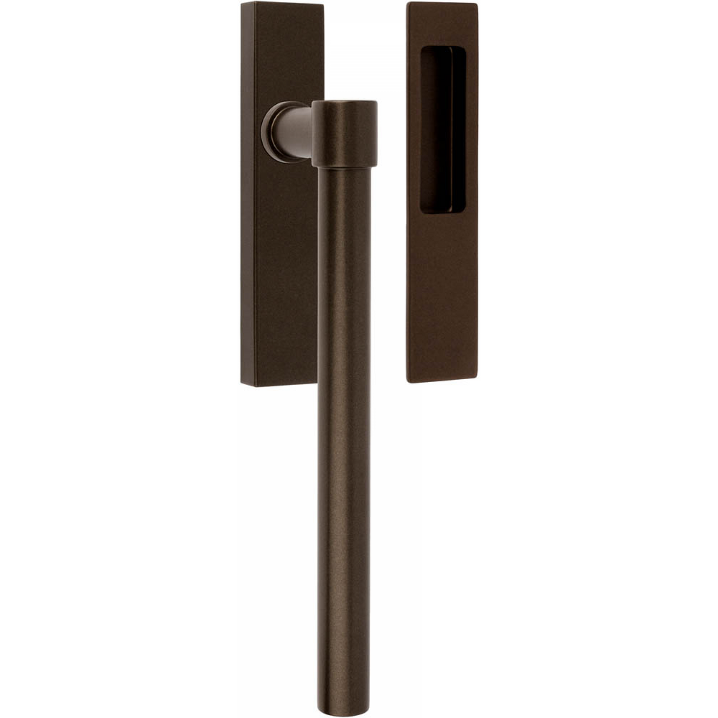 Lift-slide door handle set with sliding door handle