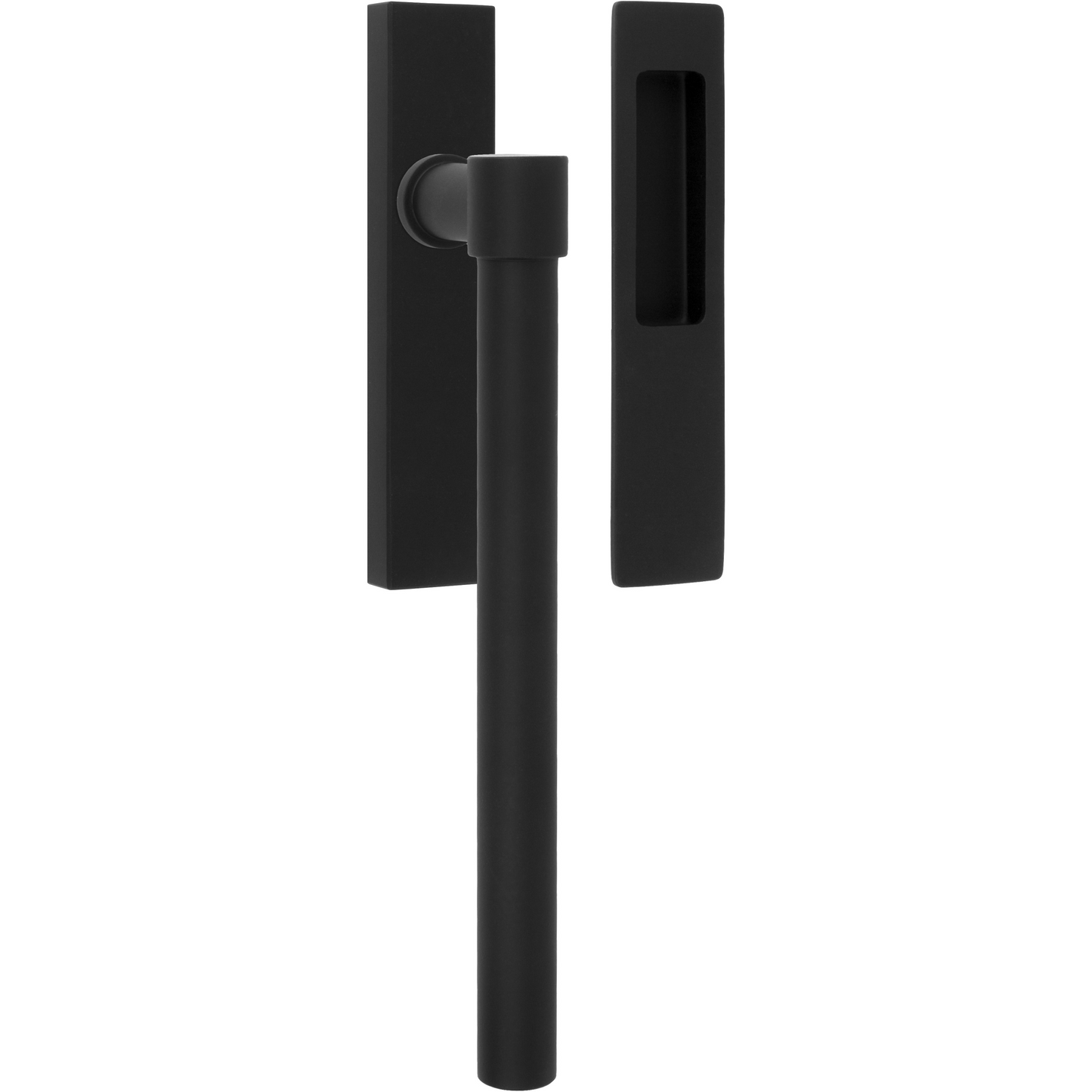Lift-sliding door handle set with sliding door handle, PZ69 hole