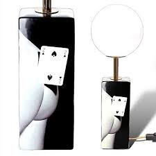 Table Lamp Two of Spades