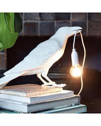 Bird Lamp White Waiting OUTDOOR
