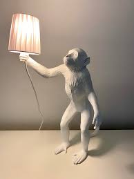 Monkey Lampshade White