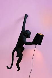 Monkey Lampshade Black