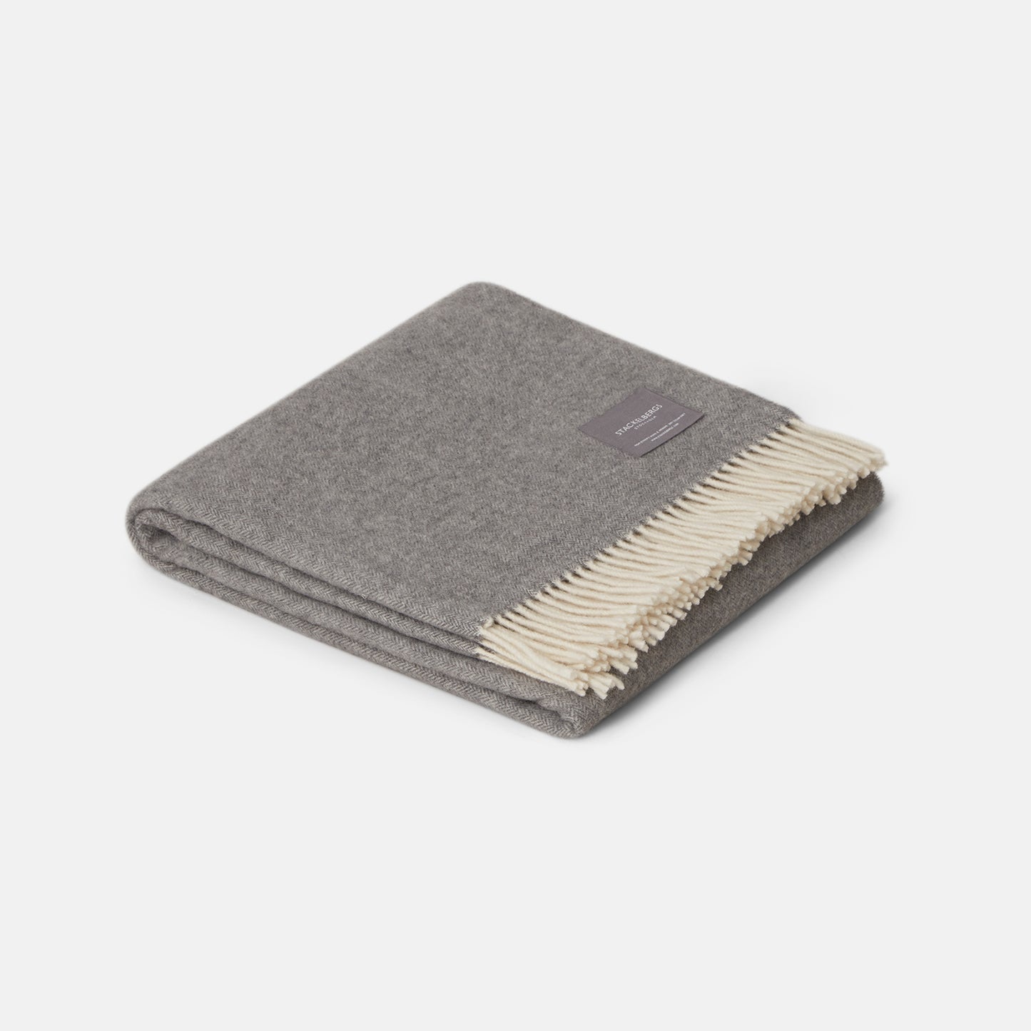 Recycled lambswool rolled fringe
