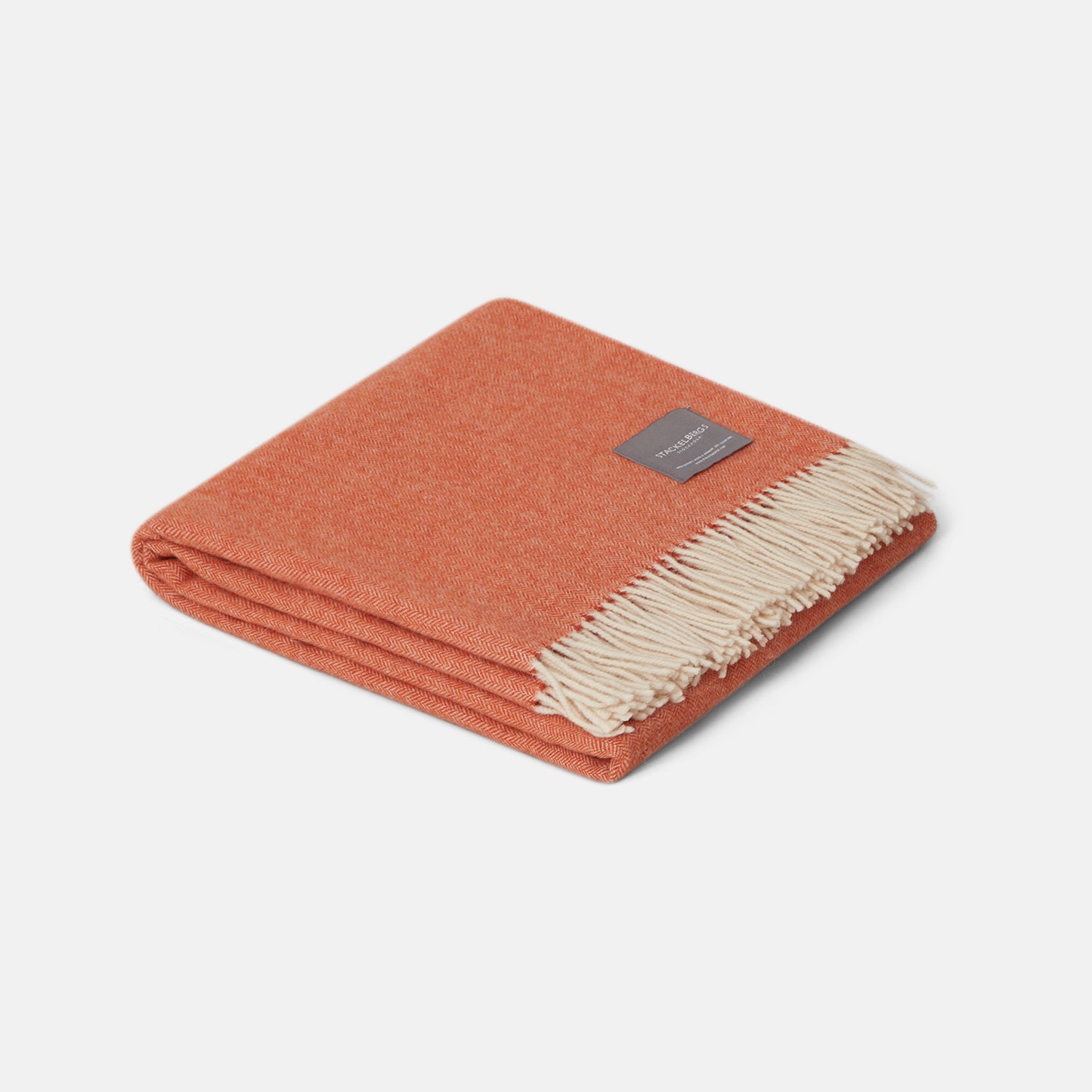 Recycled lambswool rolled fringe