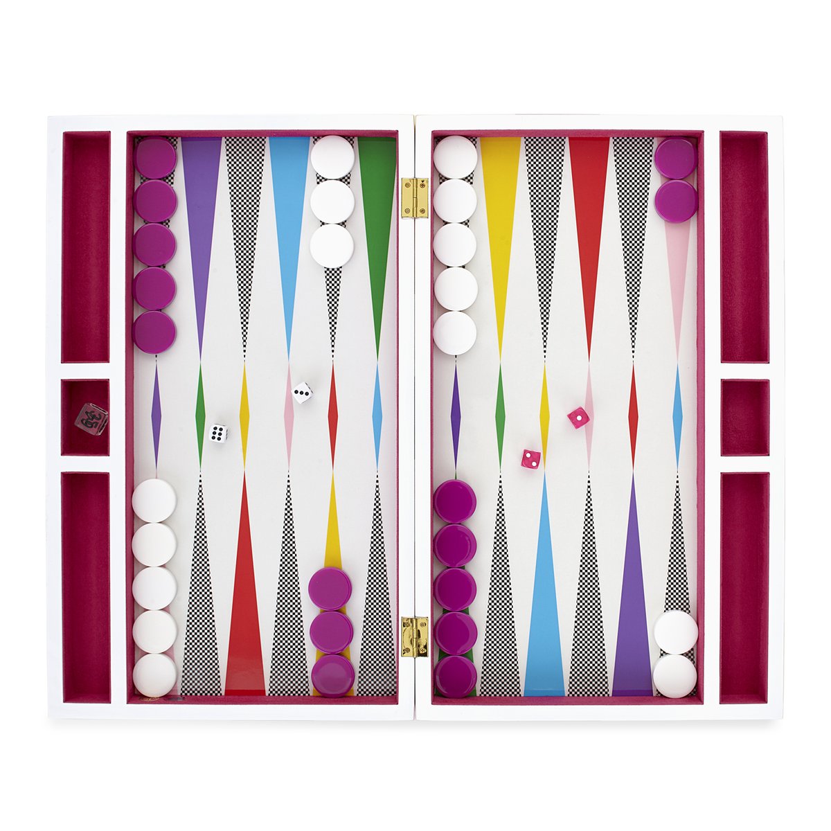 Backgammon Game Checkerboard