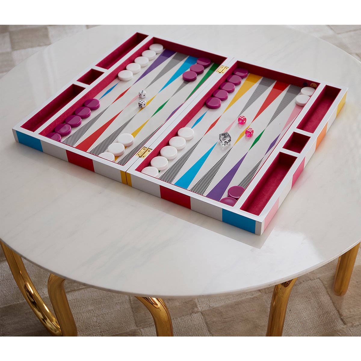 Backgammon Game Checkerboard
