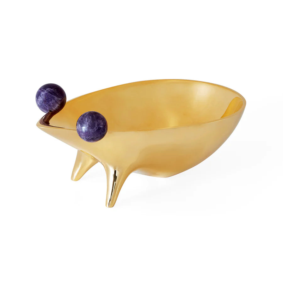 BRASS FROG BOWL