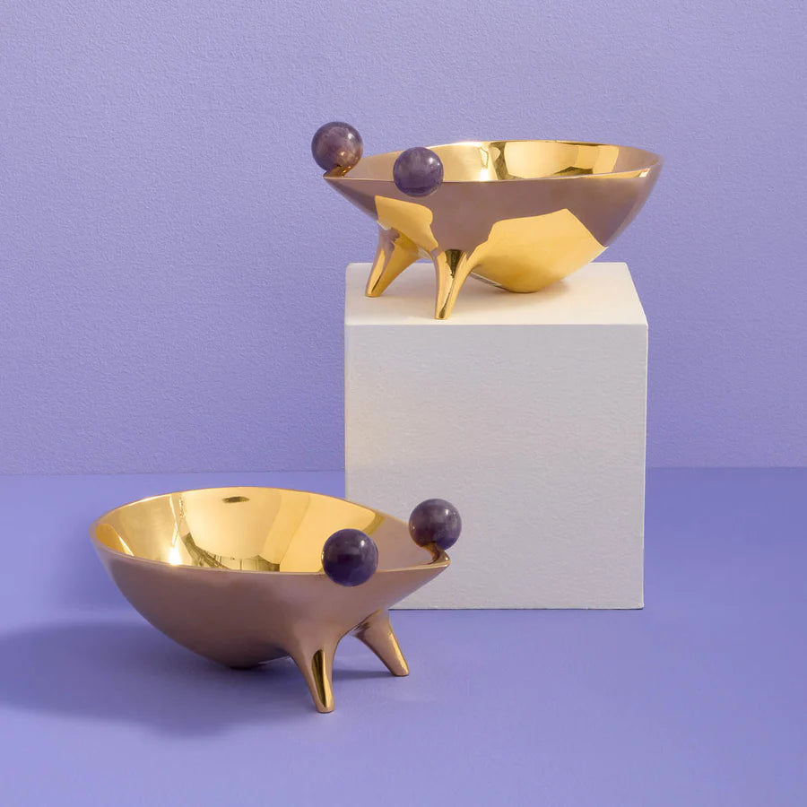 BRASS FROG BOWL