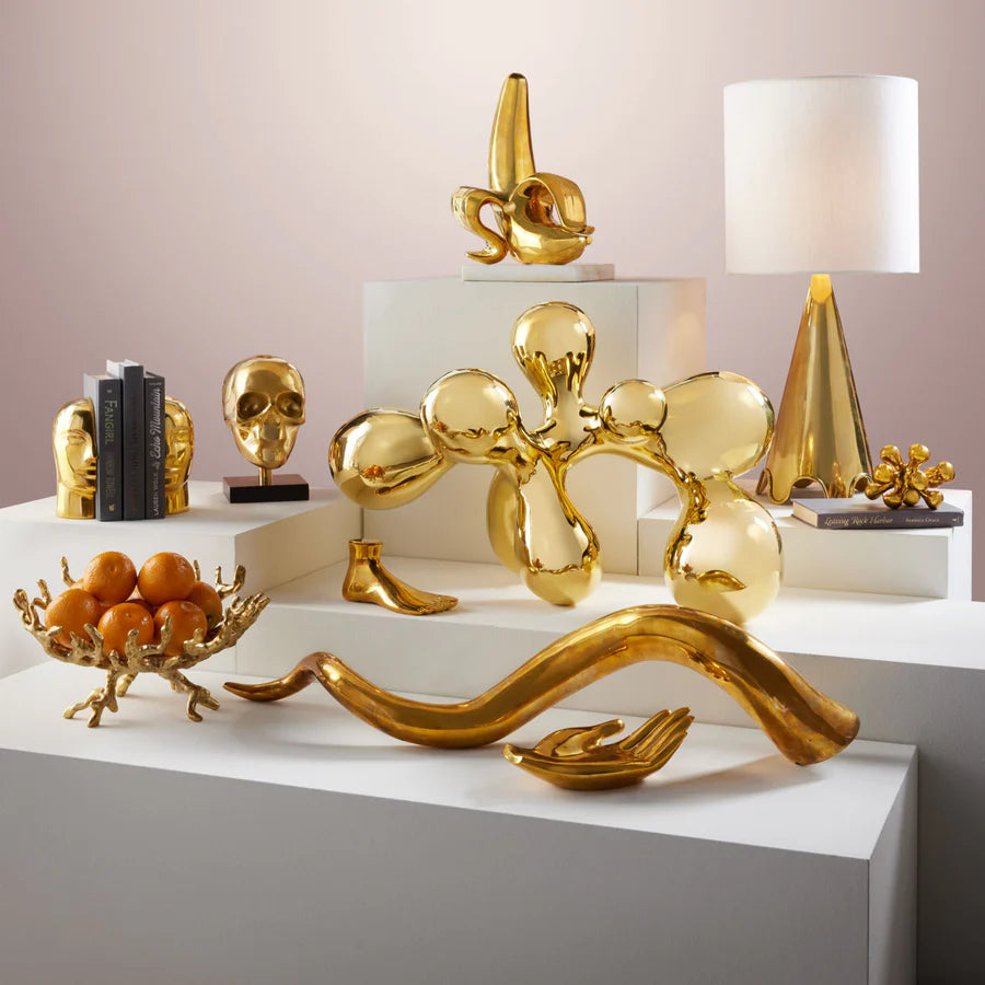 BRASS ATLAS BOOKEND SET - 33474
