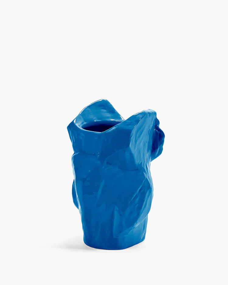 Owl Vase - blue After Midnight
