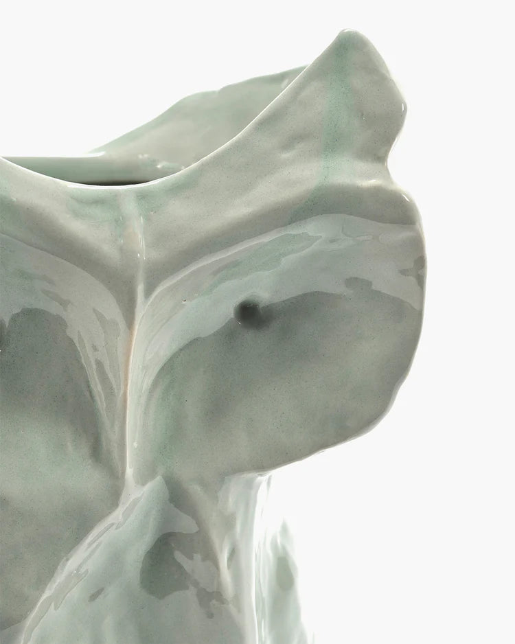 Owl Vase - light blue After Midnight