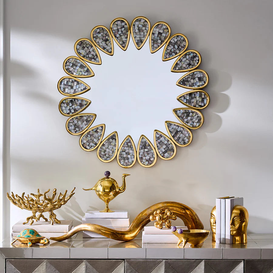 BRASS ATLAS BOOKEND SET - 33474
