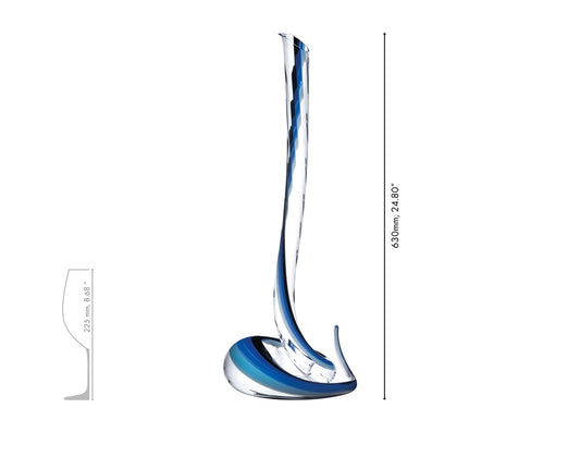 RIEDEL Cobra Magnum Dekanter - Blau/Schwarz