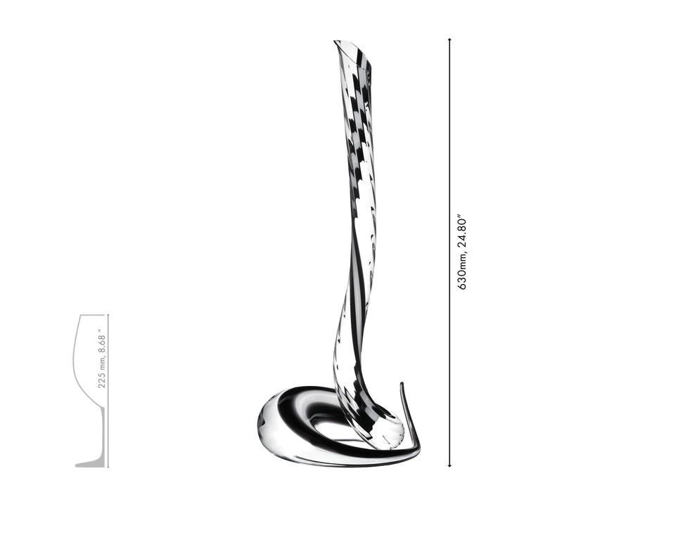 RIEDEL COBRA MAGNUM DECANTER - WHITE/BLACK