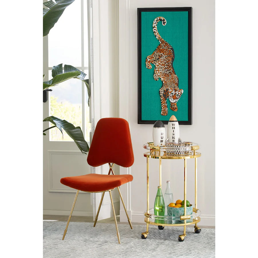 LEOPARD BEADED WALL ART