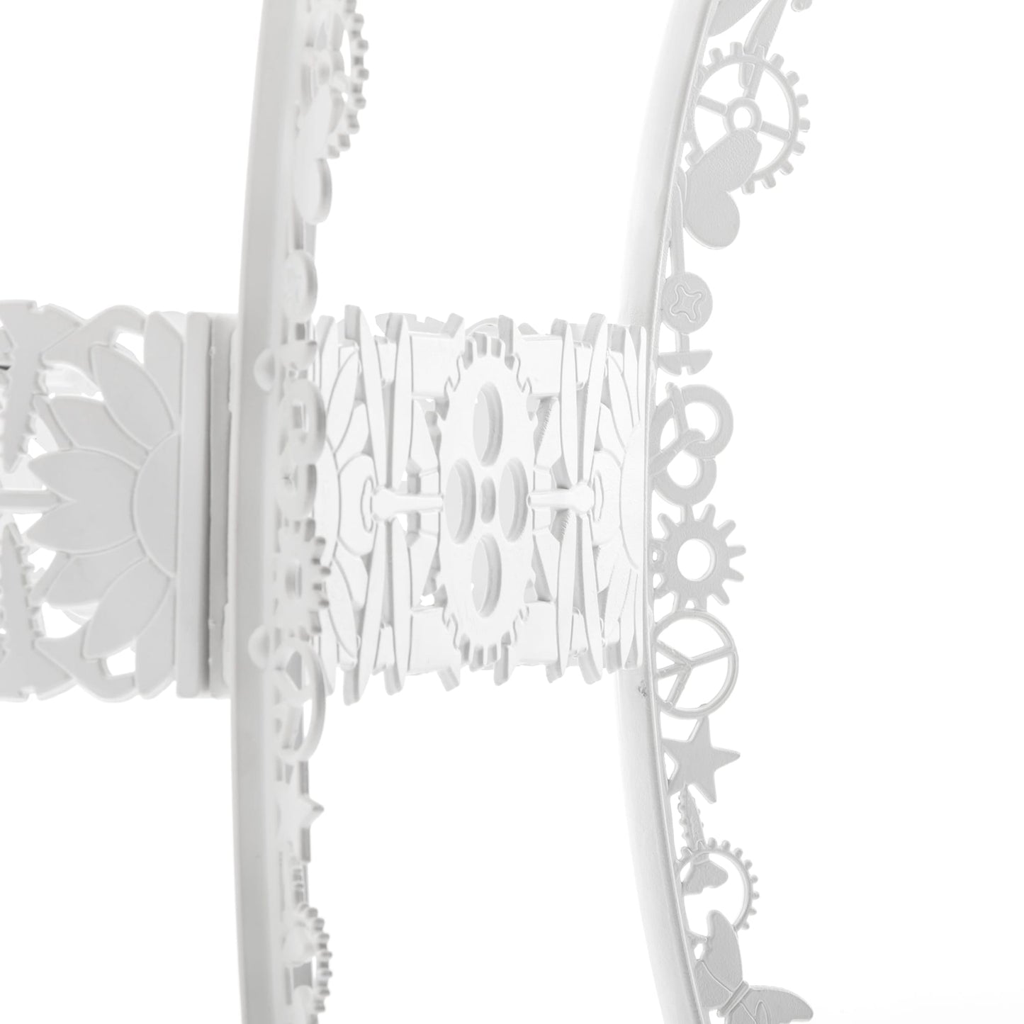 Industry Collection Aluminum Oval Table - White