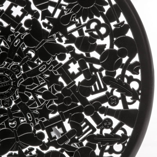 Industry Collection Alumimium Oval Table - Black