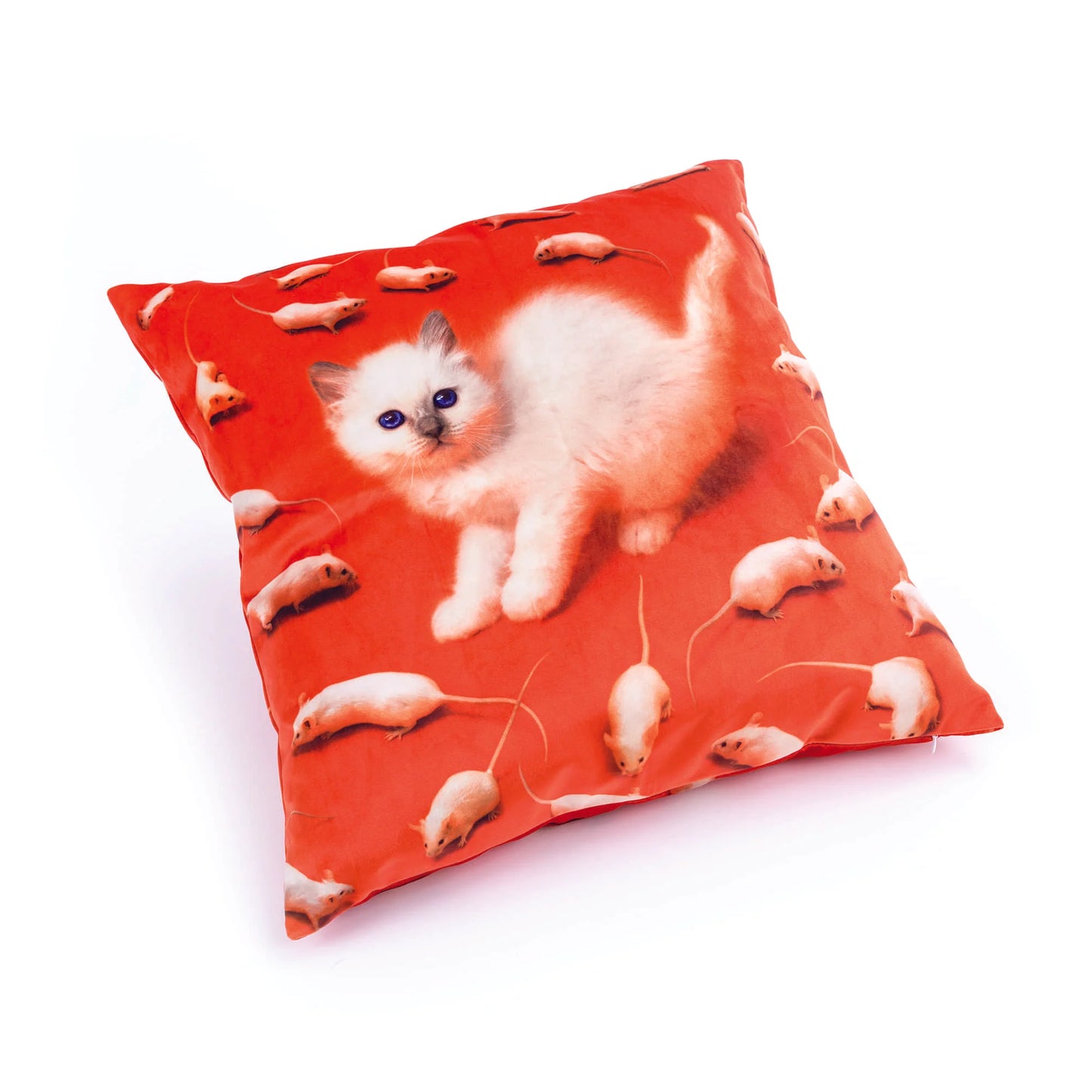 Cushion Kitten With Plume Padding