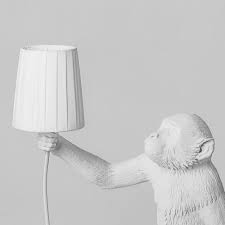 Monkey Lampshade White