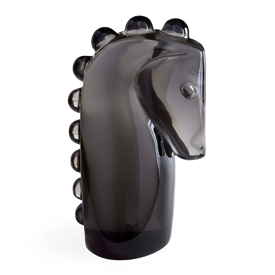 ACRYLIC HORSE OBJECT - SMOKE