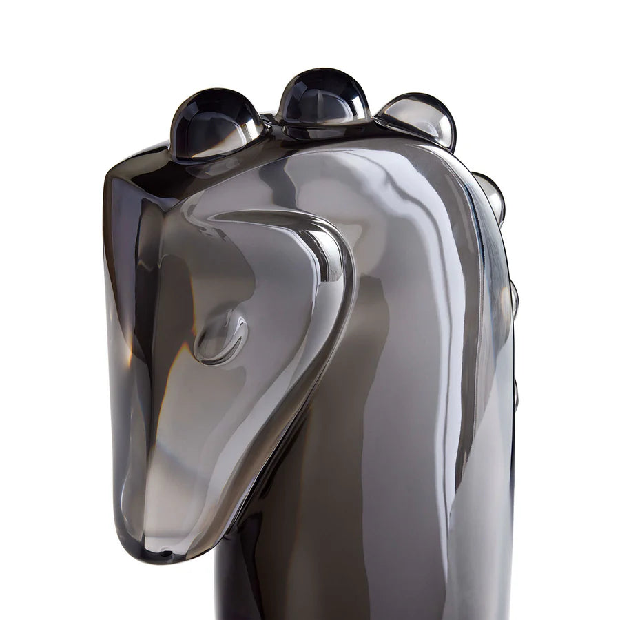 ACRYLIC HORSE OBJECT - SMOKE
