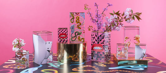 Glass Vase Snakes medium