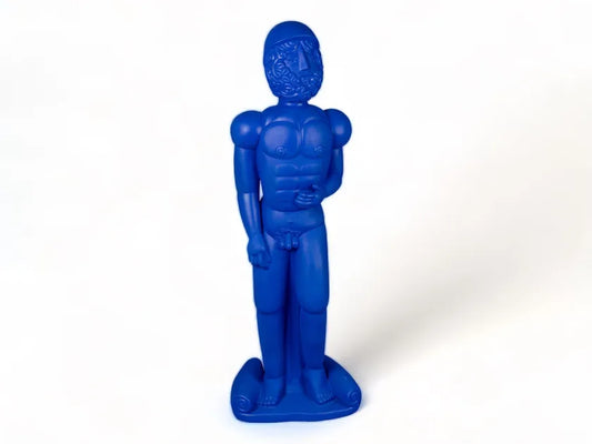 Terracotta Statue Helmet Blue