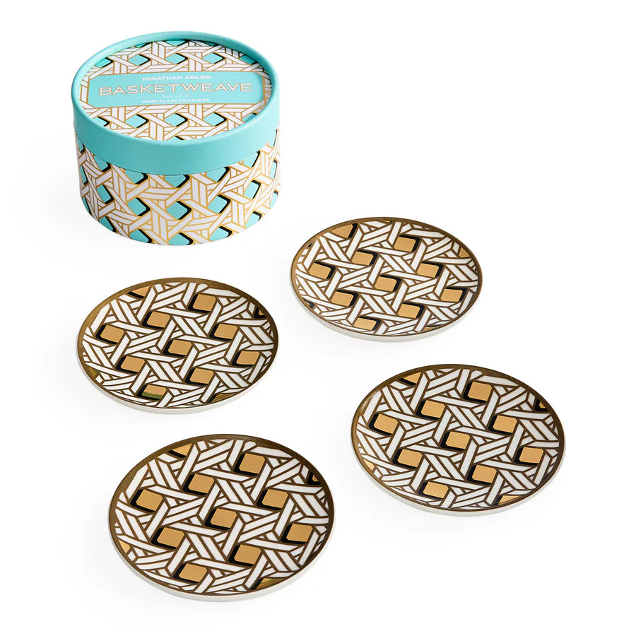 BASKETWEAVE COASTERS