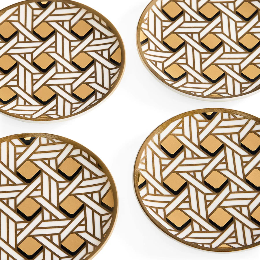 BASKETWEAVE COASTERS