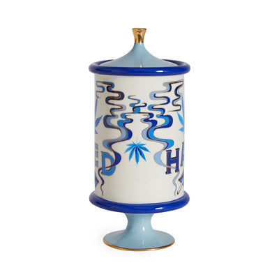 Lidded Vase Druggist Weed Canister