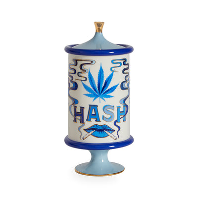 Lidded Vase Druggist Weed Canister