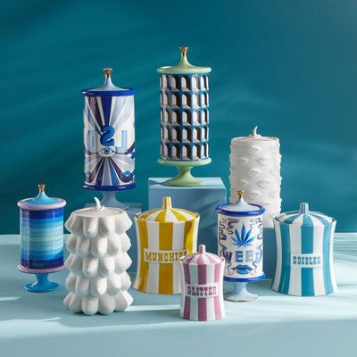Lidded Vase Druggist Weed Canister