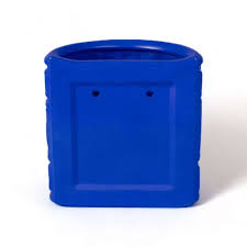 Terracotta Wall Vase Greche Blue