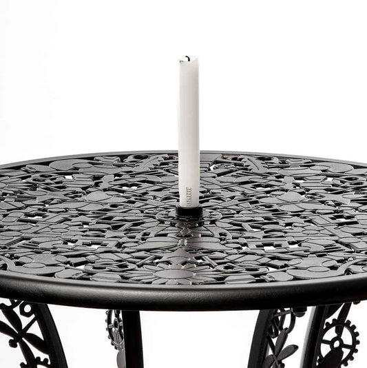 Industry Aluminium Round Table -  Black